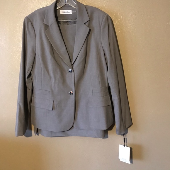 Calvin Klein Dresses & Skirts - 💥2-HR Price Drop💥 Calvin Klein gray skirt suit